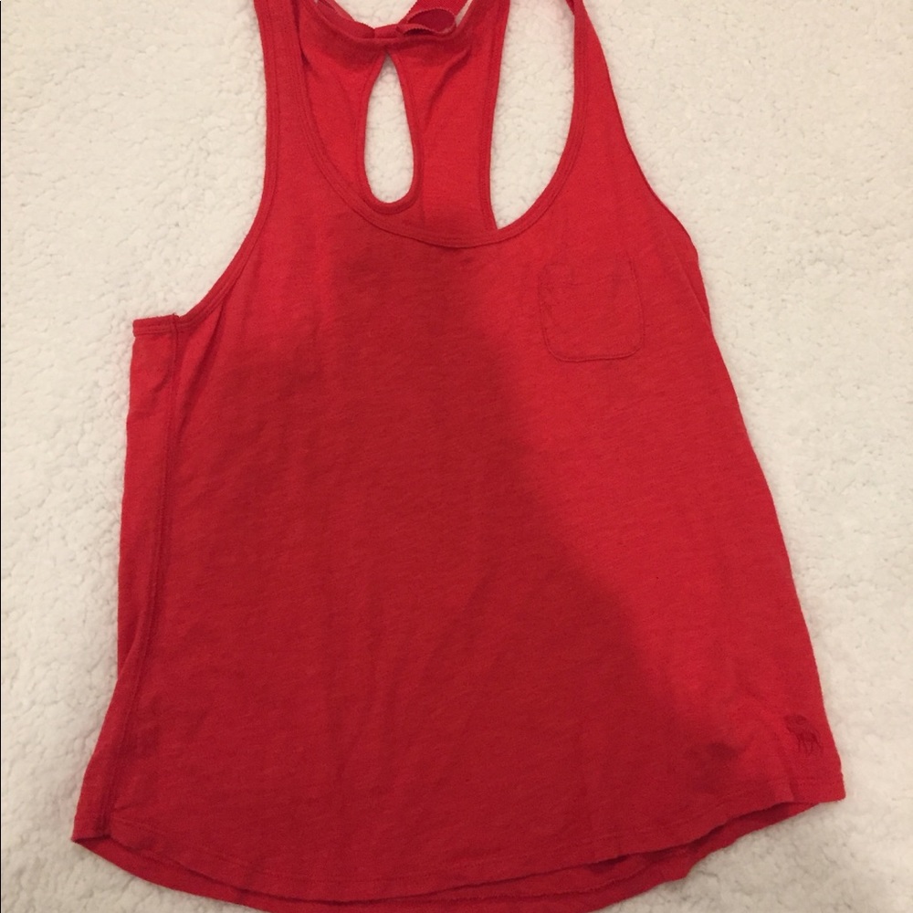 Pink/Red Racerback Tank Top